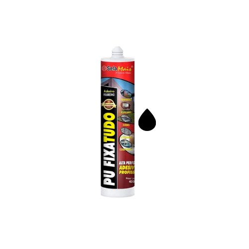 Adesivo PU Fixa Tudo High-tack Selamais 400G Preto