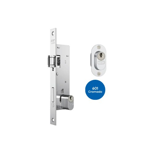Fechadura Stam 601 Rolete Estreita Cromado